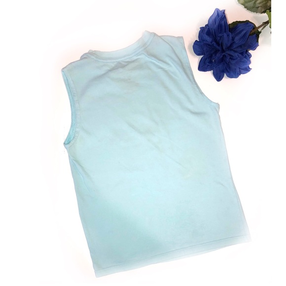 FADED GLORY SIZE 8 STRIKERS SHARK BLUE MUSCLE SHIR - Picture 4 of 4